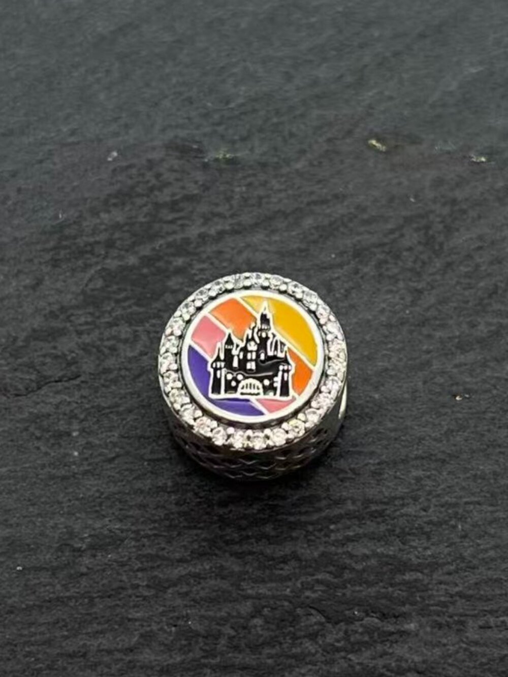Pandora Disneyland Magic Key Castle Bead Charm Sterling Silver Jewelry